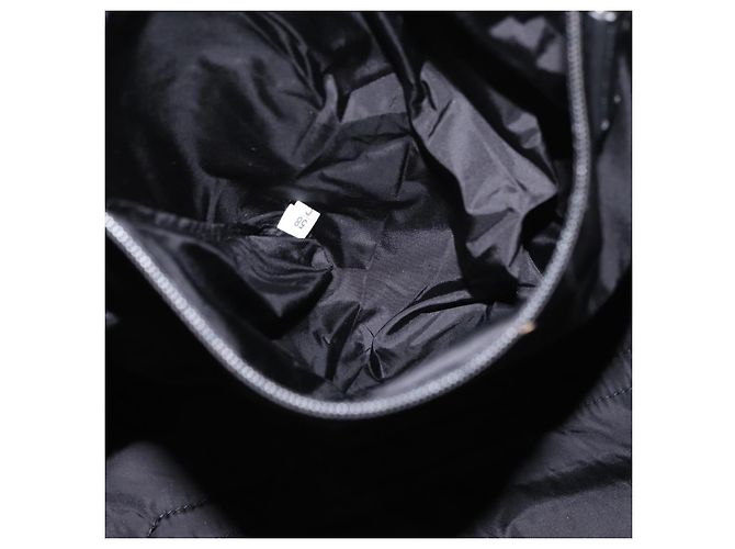 Borsa a mano PRADA in nylon nero e bianco Auth bs33981 - vista 20