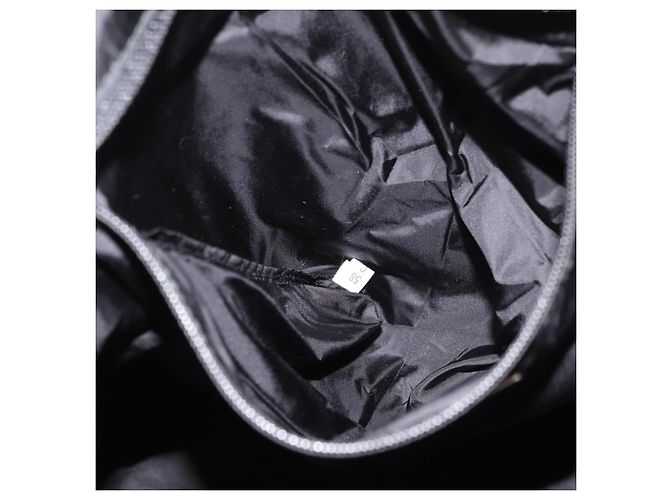 Borsa a mano PRADA in nylon nero e bianco Auth bs33981 - vista 21