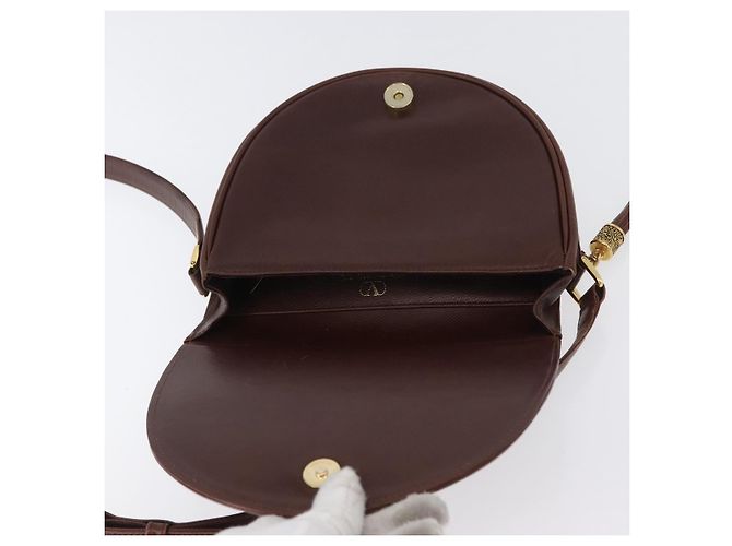 Borsa a Spalla in Pelle Valentino Oro Marrone Auth 170080 D'oro - vista 11