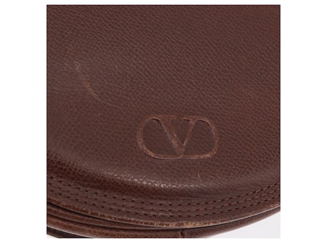 Borsa a Spalla in Pelle Valentino Oro Marrone Auth 170080 D'oro - vista 17