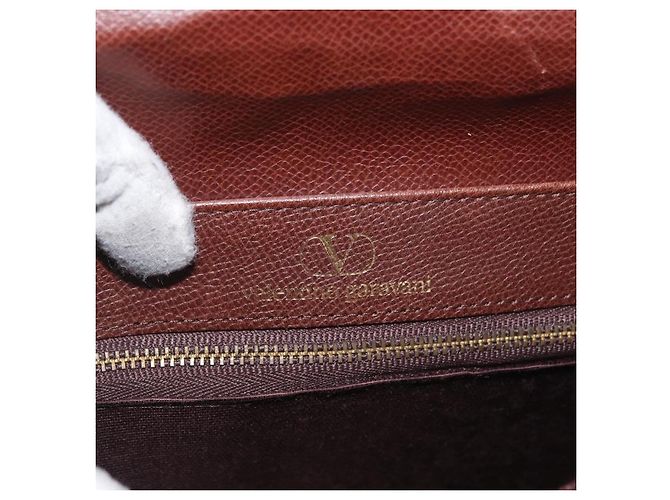 Borsa a Spalla in Pelle Valentino Oro Marrone Auth 170080 D'oro - vista 18