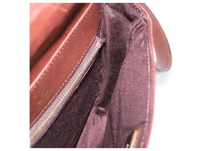 Borsa a Spalla in Pelle Valentino Oro Marrone Auth 170080 D'oro - vista 19