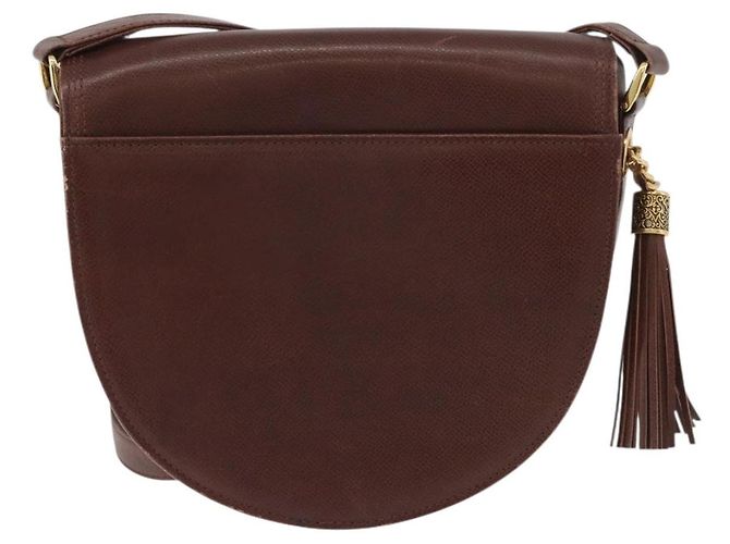 Borsa a Spalla in Pelle Valentino Oro Marrone Auth 170080 D'oro - vista 2