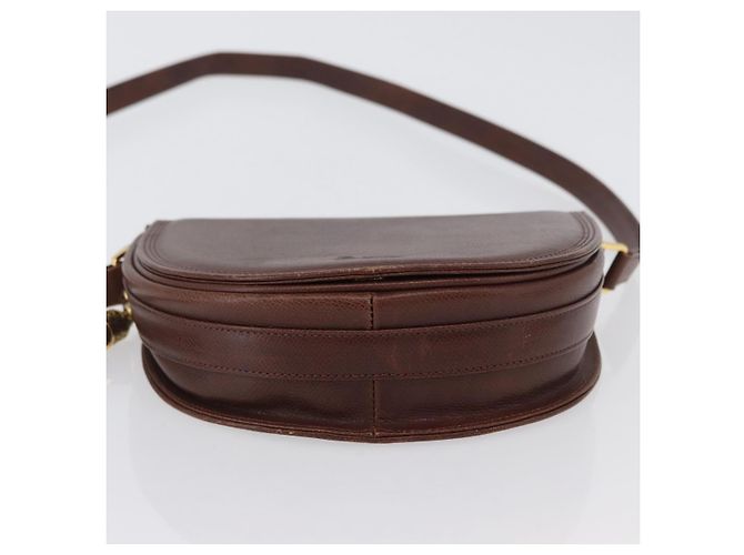 Borsa a Spalla in Pelle Valentino Oro Marrone Auth 170080 D'oro - vista 5