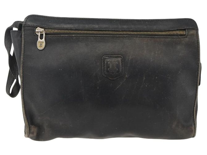 Céline Borsa a mano in pelle CELINE Cartier 3 pezzi nera Auth ka3131 Nero - vista 2