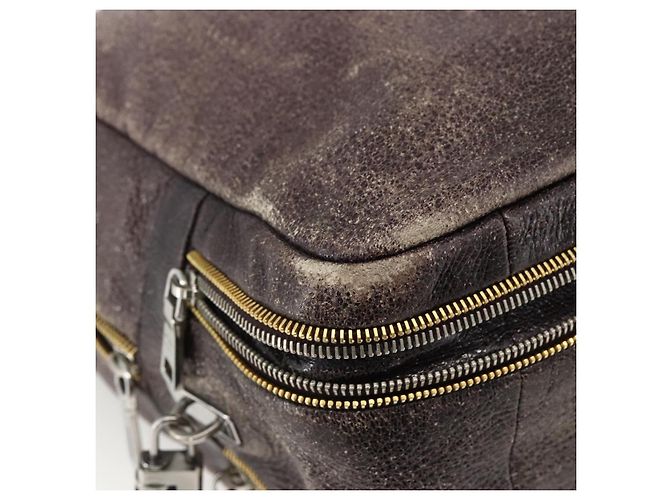 PRADA Borsa a mano in pelle viola argento Auth mr2128 D'oro Porpora - vista 11