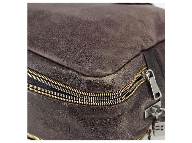 PRADA Borsa a mano in pelle viola argento Auth mr2128 D'oro Porpora - vista 12