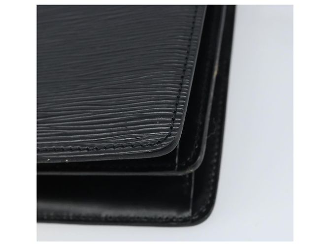 LOUIS VUITTON Borsa a Spalla Capuchin Epi Nera M52342 LV Auth 174442 Nero - vista 12