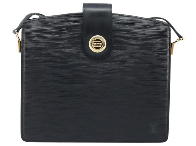 LOUIS VUITTON Borsa a Spalla Capuchin Epi Nera M52342 LV Auth 174442 Nero - vista 2