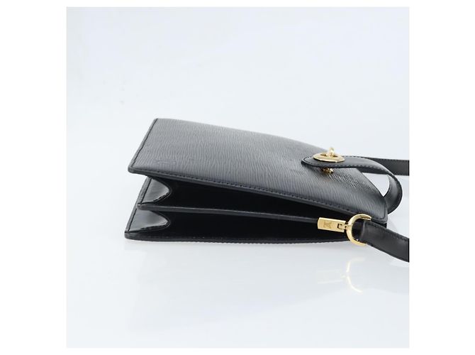LOUIS VUITTON Borsa a Spalla Capuchin Epi Nera M52342 LV Auth 174442 Nero - vista 4