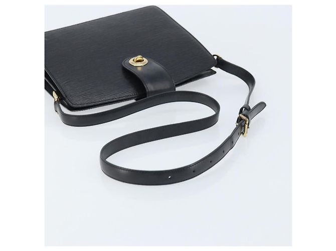 LOUIS VUITTON Borsa a Spalla Capuchin Epi Nera M52342 LV Auth 174442 Nero - vista 7