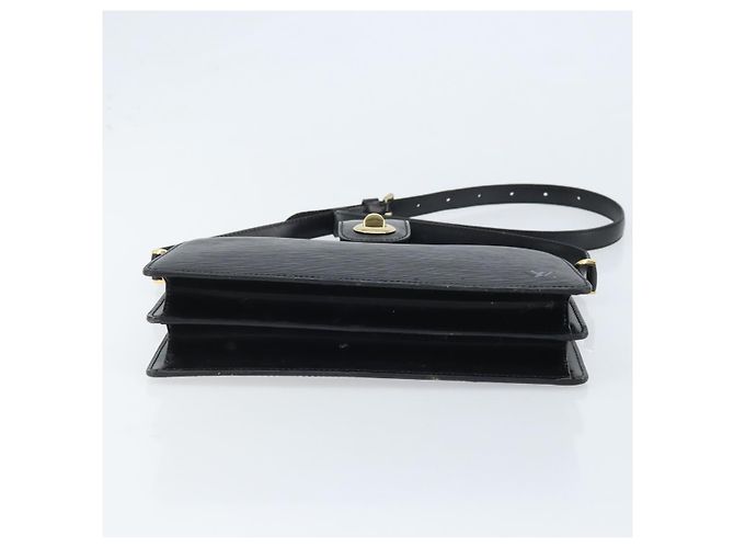 LOUIS VUITTON Borsa a Spalla Capuchin Epi Nera M52342 LV Auth 174442 Nero - vista 9