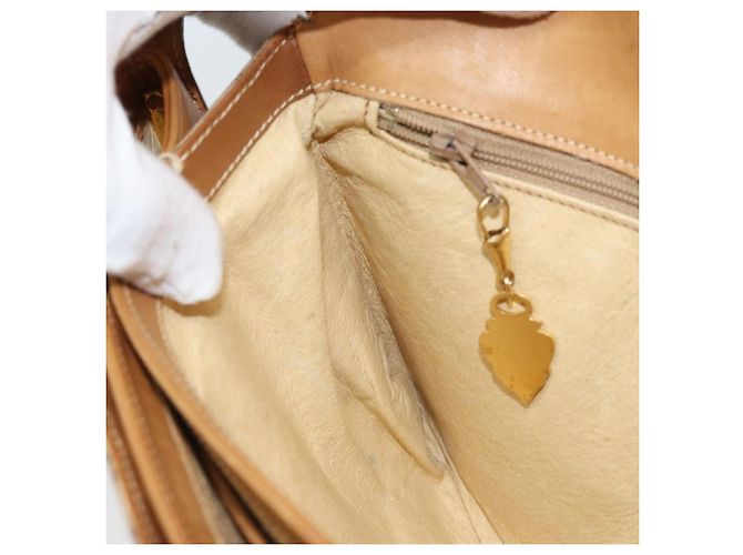 Gucci Borsa a Spalla Micro GG Supreme PVC Beige Oro 406 001 1780 Auth 174107 D'oro - vista 20