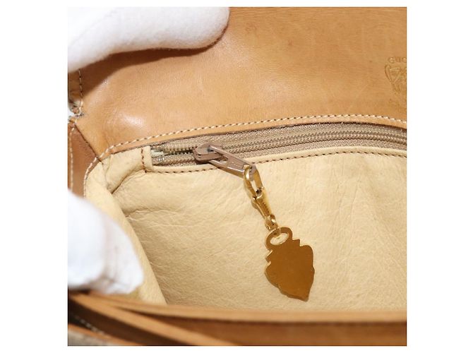 Gucci Borsa a Spalla Micro GG Supreme PVC Beige Oro 406 001 1780 Auth 174107 D'oro - vista 21