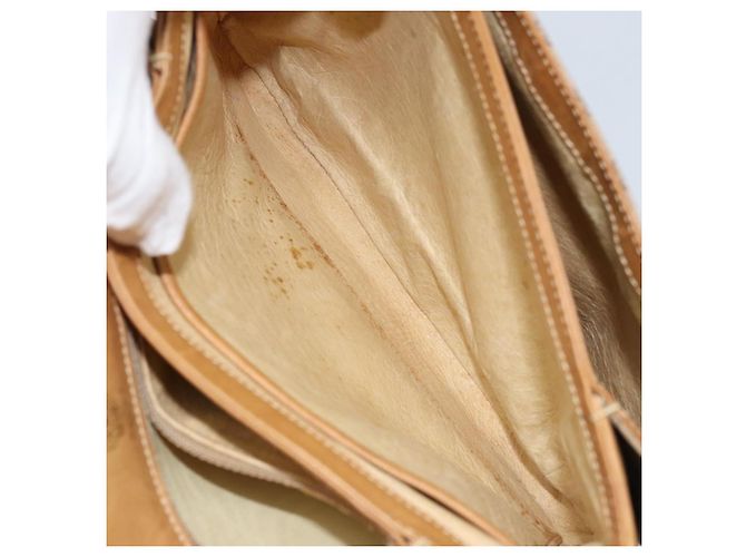 Gucci Borsa a Spalla Micro GG Supreme PVC Beige Oro 406 001 1780 Auth 174107 D'oro - vista 23