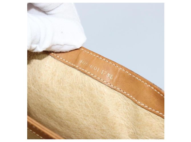Gucci Borsa a Spalla Micro GG Supreme PVC Beige Oro 406 001 1780 Auth 174107 D'oro - vista 25