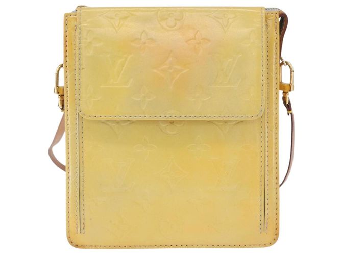 LOUIS VUITTON Bolsa de Accesorios Motto Monogram Vernis Gris M91030 LV Auth ARZ024 - vista 13