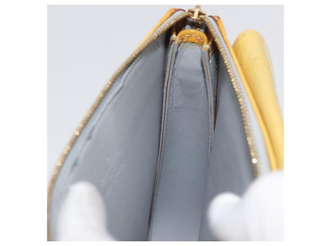 LOUIS VUITTON Bolsa de Accesorios Motto Monogram Vernis Gris M91030 LV Auth ARZ024 - vista 19
