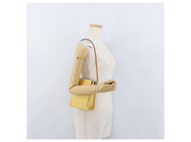 LOUIS VUITTON Bolsa de Accesorios Motto Monogram Vernis Gris M91030 LV Auth ARZ024 - vista 22