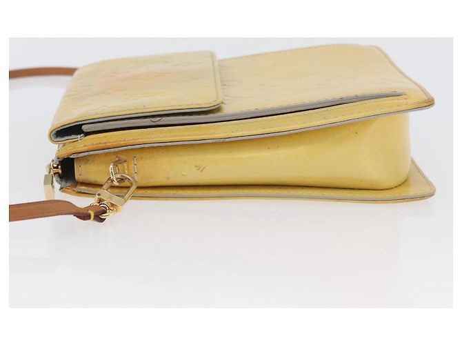 LOUIS VUITTON Bolsa de Accesorios Motto Monogram Vernis Gris M91030 LV Auth ARZ024 - vista 4