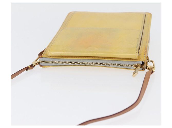 LOUIS VUITTON Bolsa de Accesorios Motto Monogram Vernis Gris M91030 LV Auth ARZ024 - vista 6