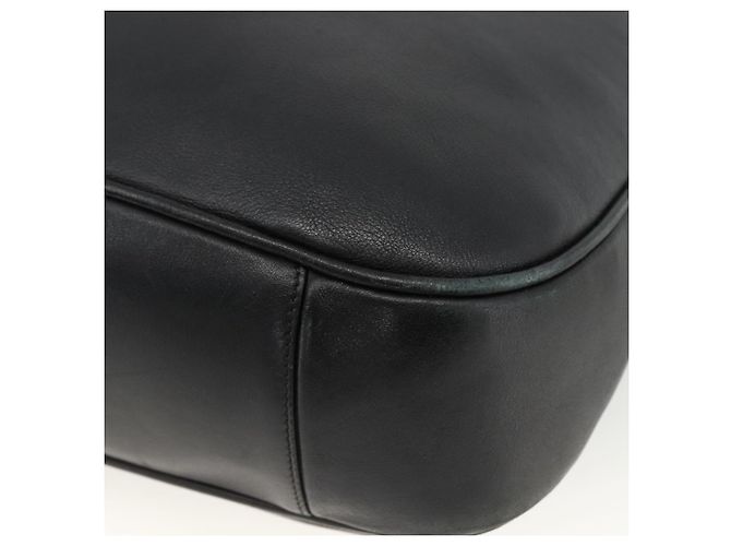 Borsa a spalla Gucci Bamboo in pelle 2 in 1 Nero Oro 001 200182 1577 Auth BA11211 D'oro - vista 12