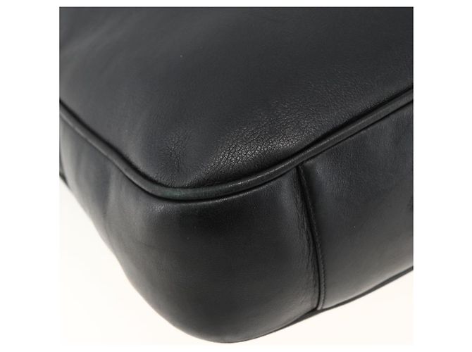 Borsa a spalla Gucci Bamboo in pelle 2 in 1 Nero Oro 001 200182 1577 Auth BA11211 D'oro - vista 13