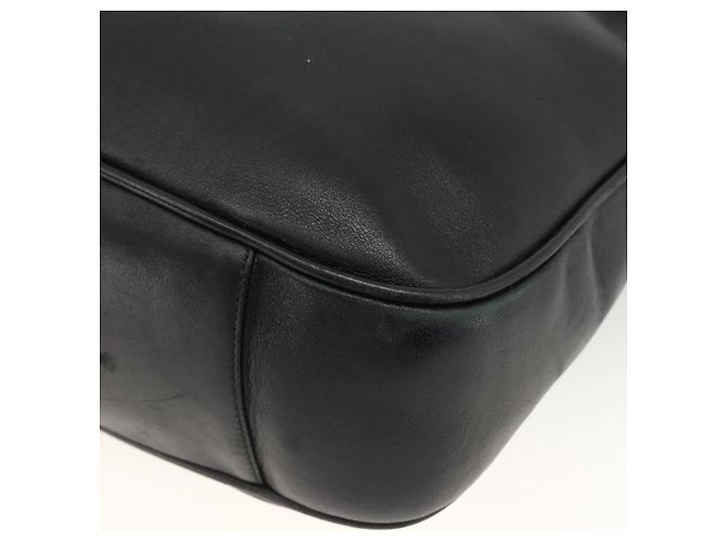 Borsa a spalla Gucci Bamboo in pelle 2 in 1 Nero Oro 001 200182 1577 Auth BA11211 D'oro - vista 14