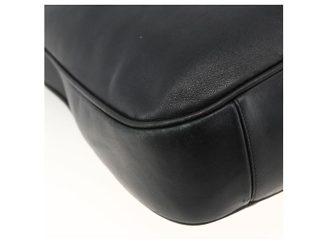 Borsa a spalla Gucci Bamboo in pelle 2 in 1 Nero Oro 001 200182 1577 Auth BA11211 D'oro - vista 15