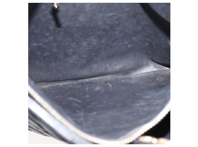 CHANEL Borsa a Spalla Matelassé in Pelle di Agnello Nera Oro CC Auth ARZ445 Nero D'oro - vista 23