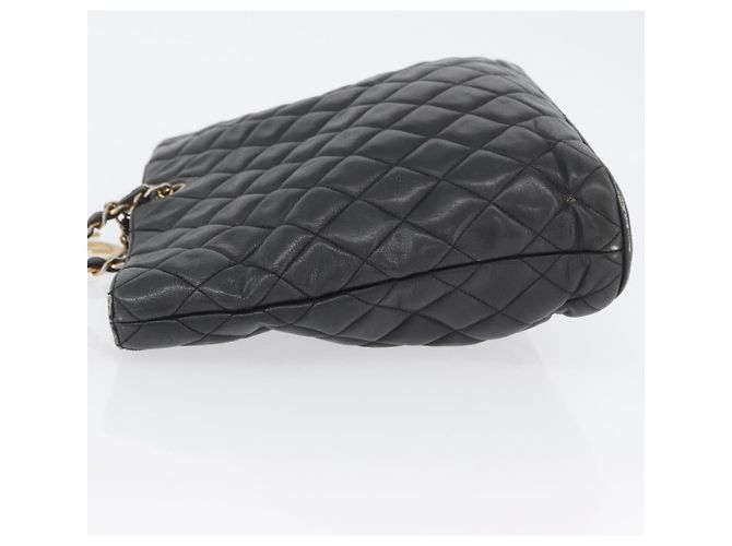 CHANEL Borsa a Spalla Matelassé in Pelle di Agnello Nera Oro CC Auth ARZ445 Nero D'oro - vista 5