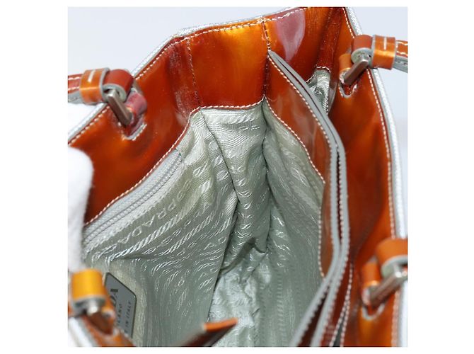 Borsa sportiva PRADA in nylon argento Auth BSZ195 - vista 17