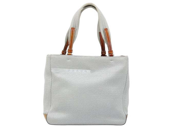 Borsa sportiva PRADA in nylon argento Auth BSZ195 - vista 2