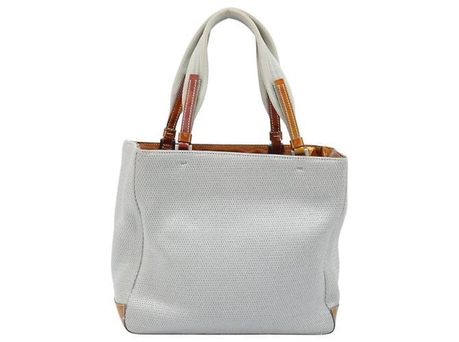 Borsa sportiva PRADA in nylon argento Auth BSZ195 - vista 3