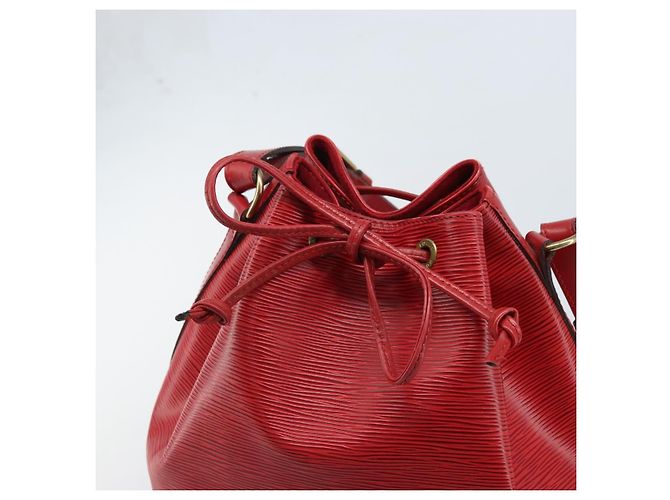 Noe LOUIS VUITTON Borsa a Spalla Petit Noé Epi Rossa M44107 LV Auth 174504 Rosso - vista 10