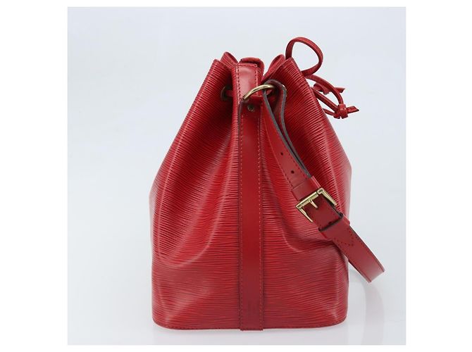 Noe LOUIS VUITTON Borsa a Spalla Petit Noé Epi Rossa M44107 LV Auth 174504 Rosso - vista 4