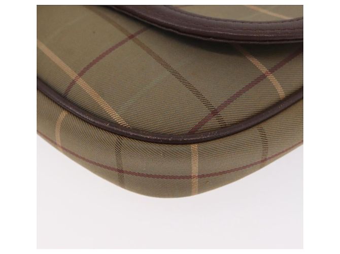 Borsa a Spalla Burberrys Nova Check in Tela Marrone Oro Auth bs33868 D'oro - vista 11