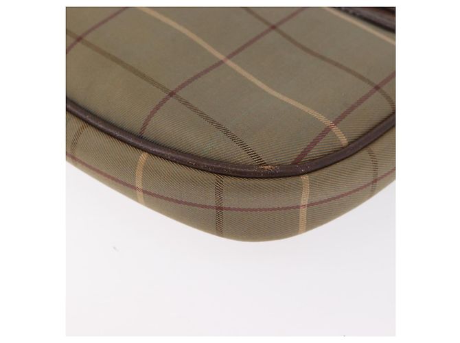 Borsa a Spalla Burberrys Nova Check in Tela Marrone Oro Auth bs33868 D'oro - vista 13