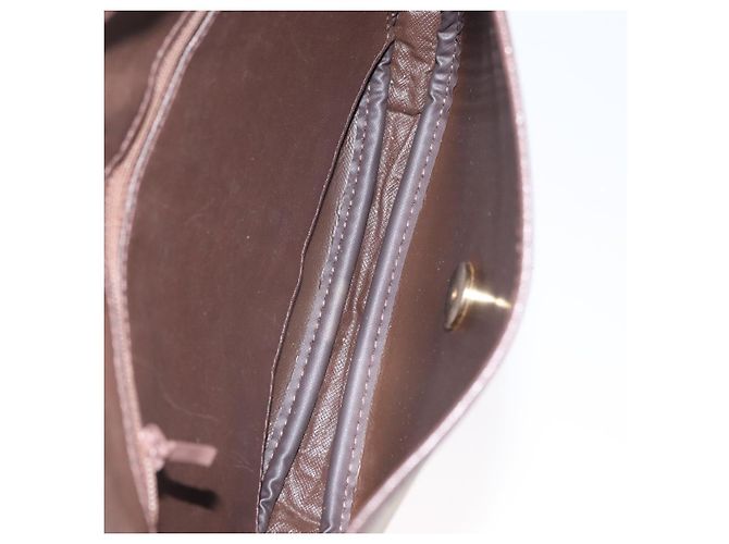 Borsa a Spalla Burberrys Nova Check in Tela Marrone Oro Auth bs33868 D'oro - vista 16