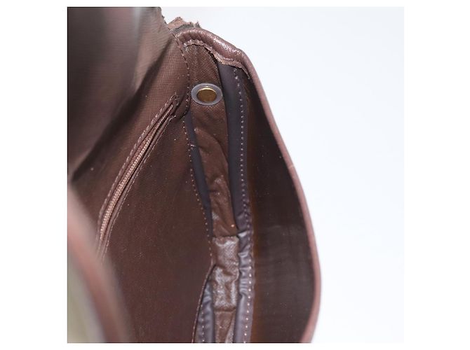 Borsa a Spalla Burberrys Nova Check in Tela Marrone Oro Auth bs33868 D'oro - vista 17