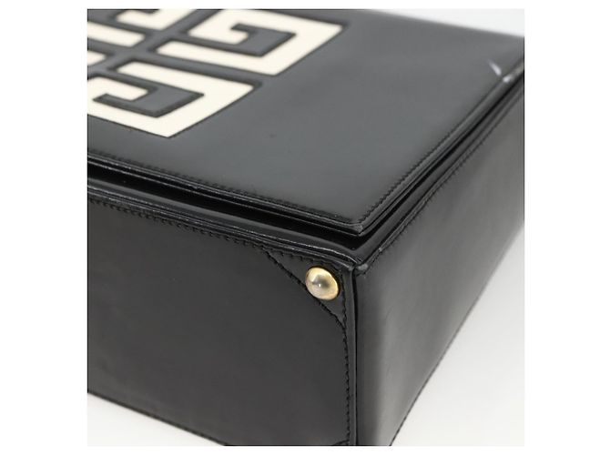 Borsa a Spalla GIVENCHY Pelle Verniciata Nera Oro Auth BSZ308 Nero D'oro - vista 10