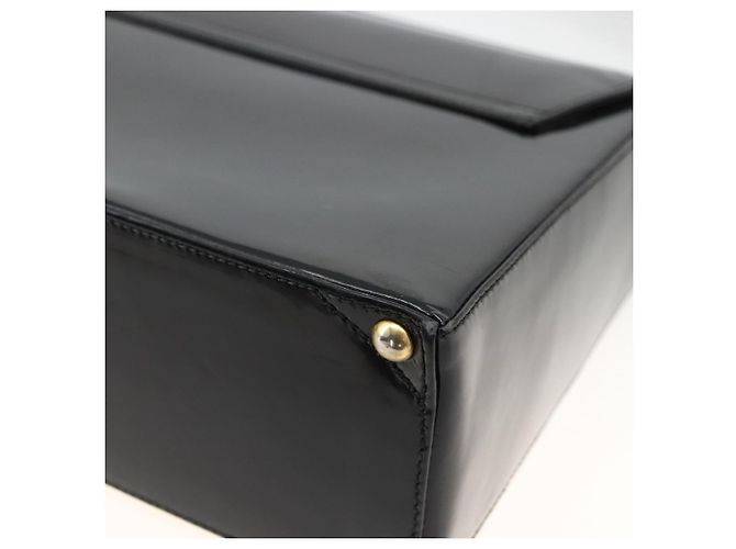 Borsa a Spalla GIVENCHY Pelle Verniciata Nera Oro Auth BSZ308 Nero D'oro - vista 12