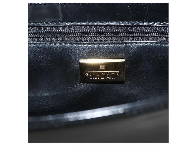 Borsa a Spalla GIVENCHY Pelle Verniciata Nera Oro Auth BSZ308 Nero D'oro - vista 16