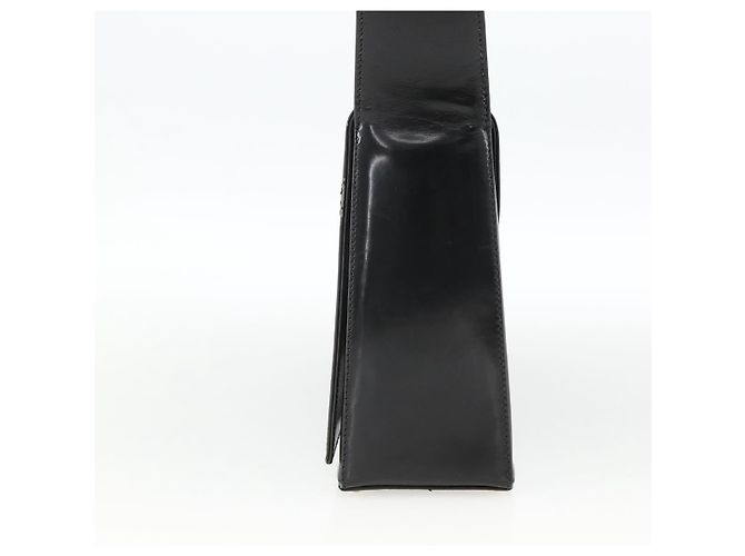 Borsa a Spalla GIVENCHY Pelle Verniciata Nera Oro Auth BSZ308 Nero D'oro - vista 4