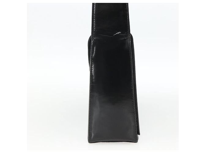 Borsa a Spalla GIVENCHY Pelle Verniciata Nera Oro Auth BSZ308 Nero D'oro - vista 5