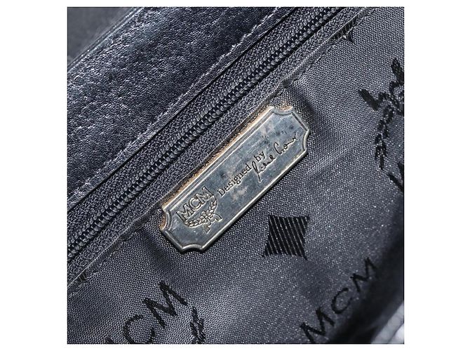 Borsa a Spalla MCM in Pelle Nera Oro Auth mr2156 Nero D'oro - Ansicht 16