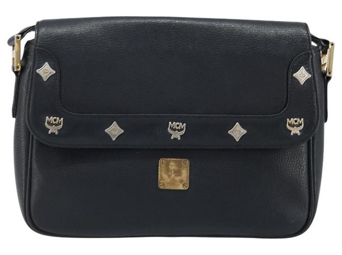 Borsa a Spalla MCM in Pelle Nera Oro Auth mr2156 Nero D'oro - Ansicht 2