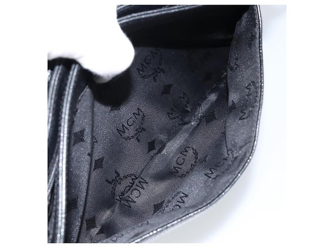 Borsa a Spalla MCM in Pelle Nera Oro Auth mr2156 Nero D'oro - Ansicht 22
