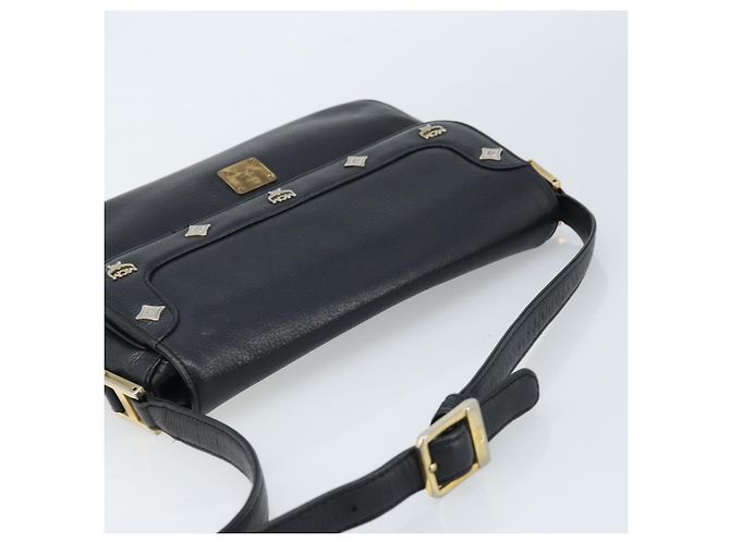 Borsa a Spalla MCM in Pelle Nera Oro Auth mr2156 Nero D'oro - Ansicht 6