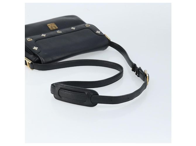 Borsa a Spalla MCM in Pelle Nera Oro Auth mr2156 Nero D'oro - Ansicht 7